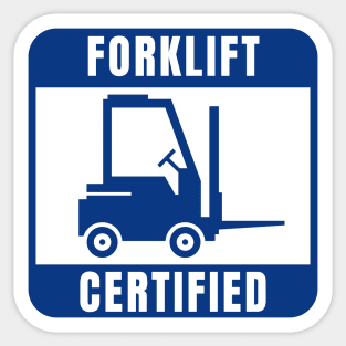 Forklift Certified Sticker